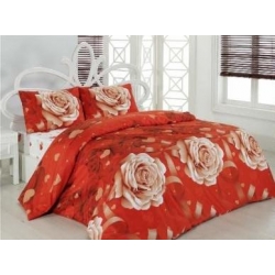 Schäfer 4 tlg Nevresim takimi Model:Beyaz gül